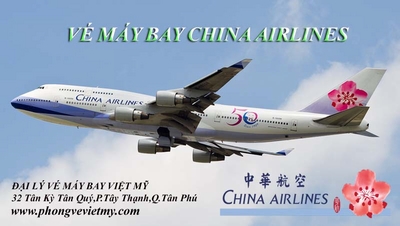 China Airlines ve may bay 7fe