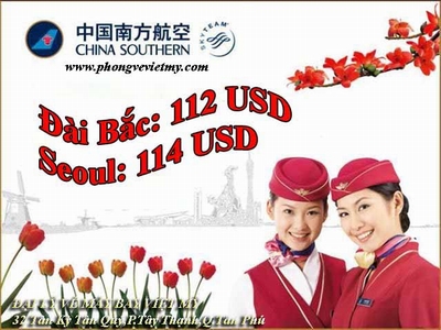 China Southern bán vé đi Đài Bắc 112 USD 1 China Southern ban ve di dai bac 112usd 04ja