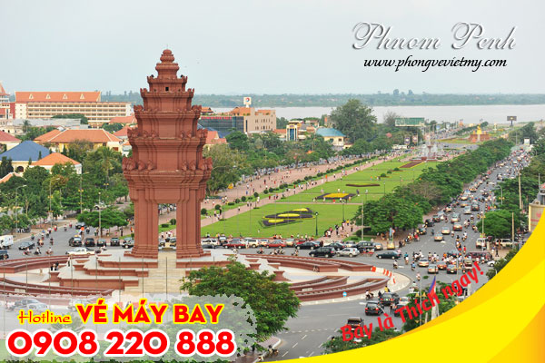 ve may bay di Phnom Penh campuchia