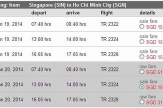 Tiger air ve may bay singapore ve sai gon 25oc