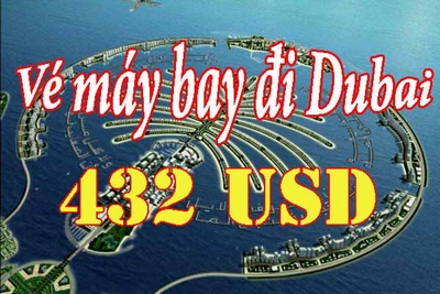 Ve may bay Etihad Airways di dubai 23sep