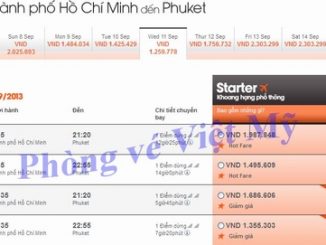 Ve may bay jetstar di Phuket