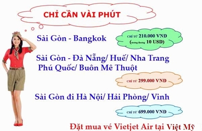 Vietjet Air tung ve may bay di Bangkok chi 10 usd 06aug13