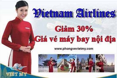 Vietnam Airlines giảm 30% giá vé máy bay nội địa 1 Vietnam Airlines giam gia ve may bay noi dia 5sep13
