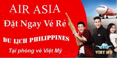 Vé máy bay Air Asia đi Philippines 2 air asia di Philippines 25sep