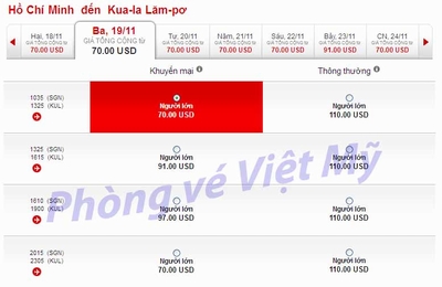 Air Asia bán vé máy bay đi Kuala Lumpur 70 USD 1 air asia di kuala lumpur 19august