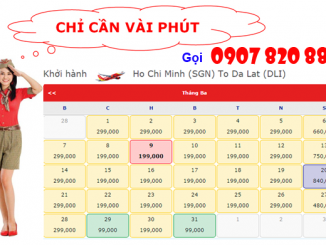 Giá vé máy bay đi Đà Lạt tháng 3