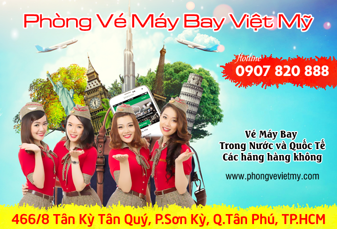 Phòng vé máy bay 466/8 Tân Kỳ Tân Quý, quận Tân Phú