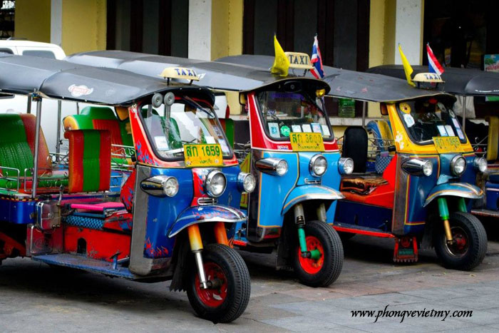 xe taxi tuk tuk Thailand