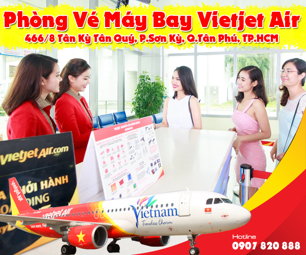 Phòng vé máy bay Vietjet 466/8 Tân Kỳ Tân Quý, Quận Tân Phú