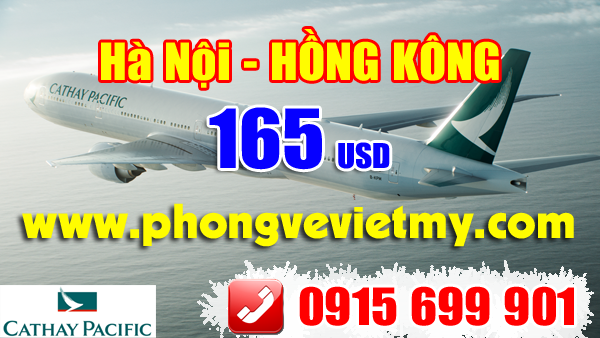 Cathay Pacific khuyến mãi Hà Nội đi Hong Kong