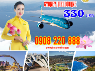 vé giá rẻ đi Úc Vietnam Airlines