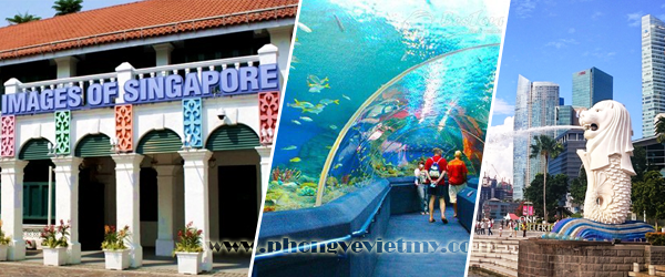 Bảo tàng Sáp, Merlion-Aquarium-Singapore