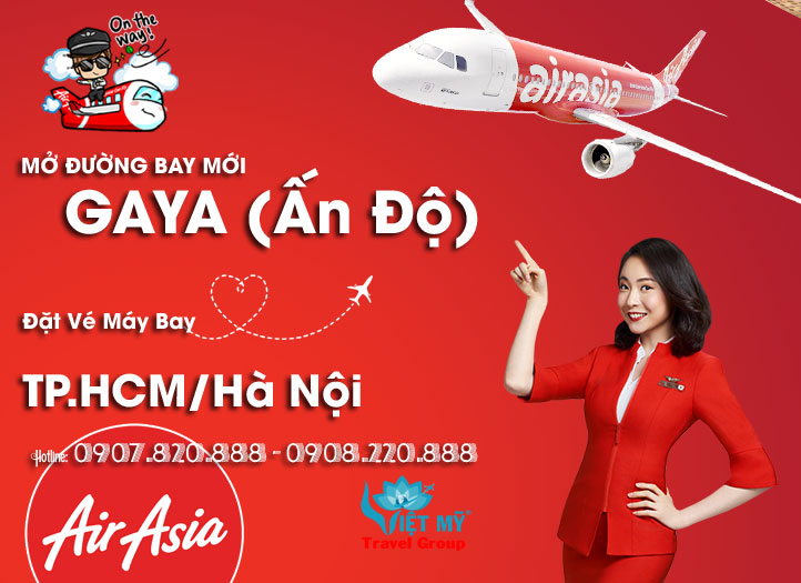 Airasia mơ dường bay mới đến Gaya Ấn Độ