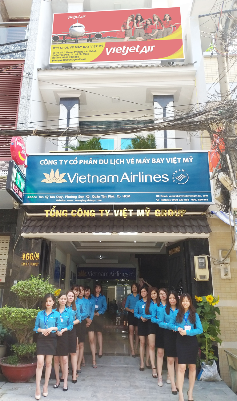 văn phòng vé máy bay Việt Mỹ 466/8