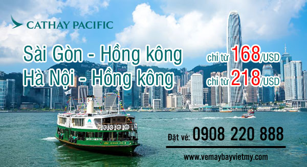 Cathay Pacific khuyến mãi vé bay Hồng kông