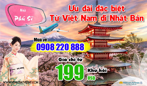 Vietnam Airlines khuyến mãi từ Việt Nam đi Nhật Bản
