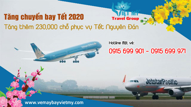 Vietnam Airlines tăng chuyến bay Tết 2020
