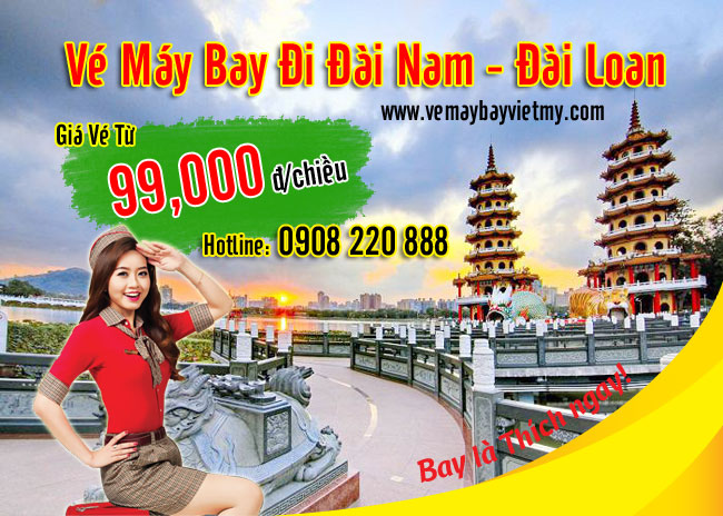 Vé Máy Bay Sài Gòn Đài Nam Đài Loan