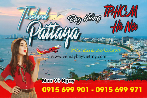 Vietjet mở đường bay thẳng đến Pattaya