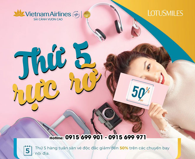 ưu đại thứ 5 rực rỡ Vietnam Airlines