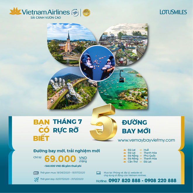 Khuyến mãi Vietnam Airlines 69k