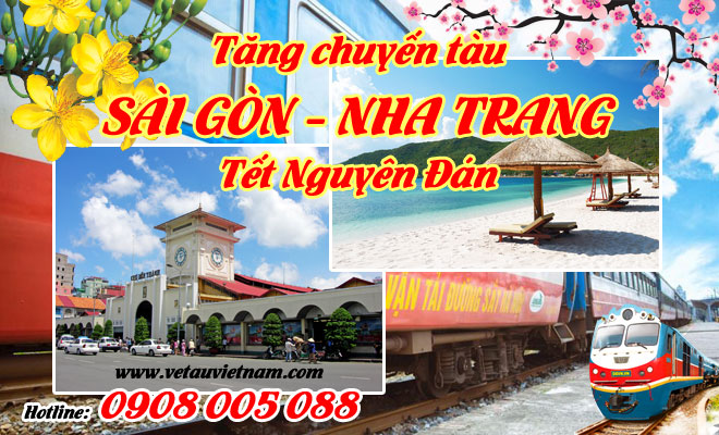 tàu hỏa Sài Gòn - Nha Trang tăng chuyến dịp tết 2021