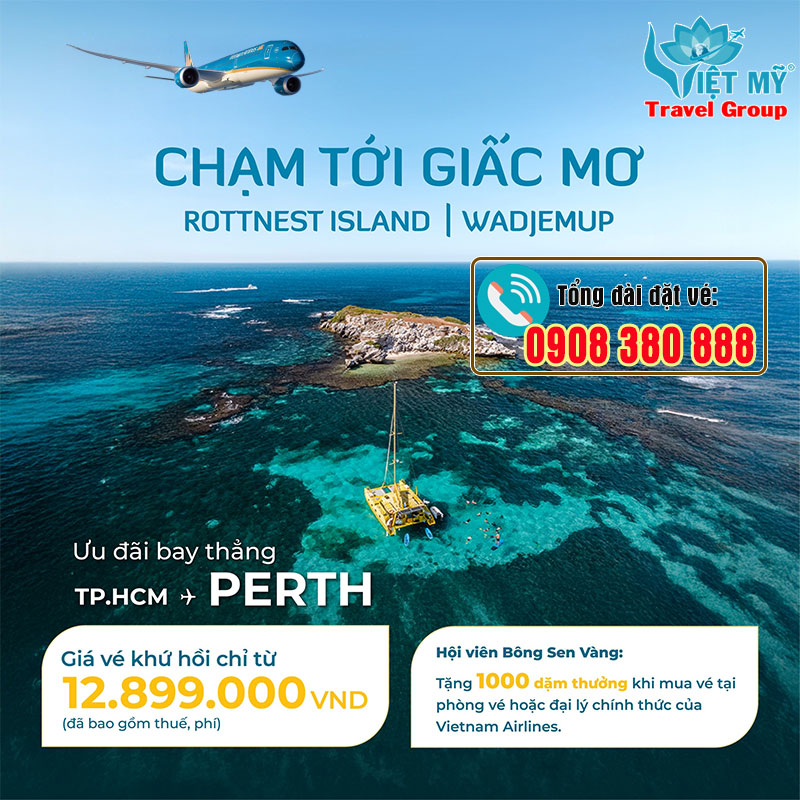 Chạm tới giấc mơ Perth cùng Vietnam Airlines - Giá tốt, ưu đãi hấp dẫn