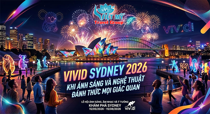 Vivid Sydney 2026: khi ánh sáng và nghệ thuật đánh thức mọi giác quan