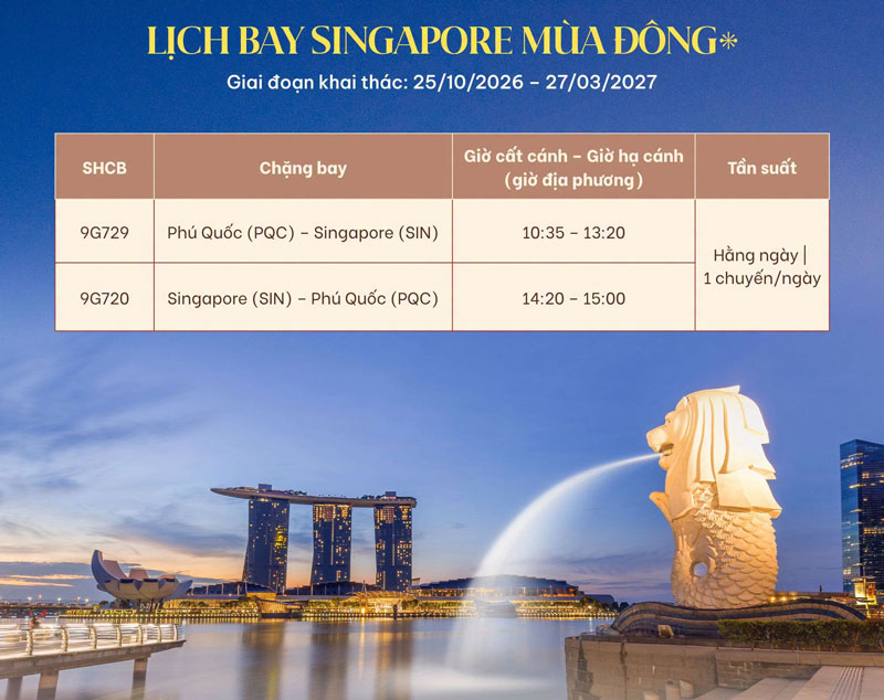 lich bay singapore mua dong