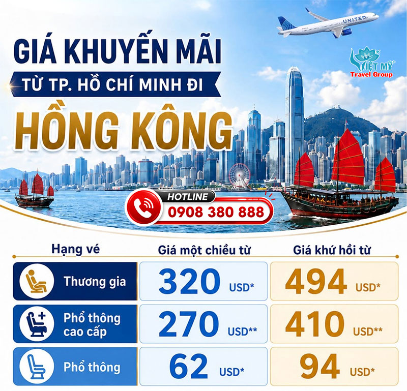 Bay Hong Kong cùng United Airlines giá ưu đãi chỉ từ 62 USD 1 Bay Hong Kong cùng United Airlines giá ưu đãi chỉ từ 62 USD