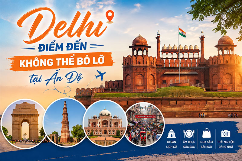 Delhi – Điểm đến không thể bỏ lỡ tại Ấn Độ