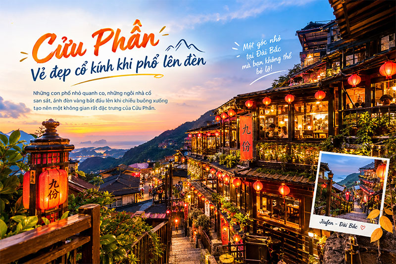10/10 - Sun PhuQuoc Airways giảm 25% Phú Quốc - Đài Bắc 2 Cửu Phần – vẻ đẹp cổ kính khi phố lên đèn